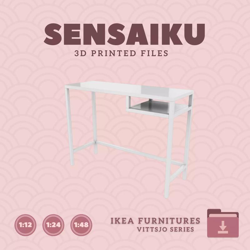 VITTSJO Laptop Table for Miniature Dollhouse - IKEA - 3D Print