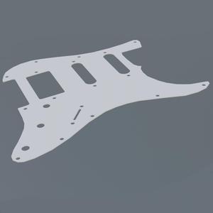 Fender stratocaster pickguard HSS configuration