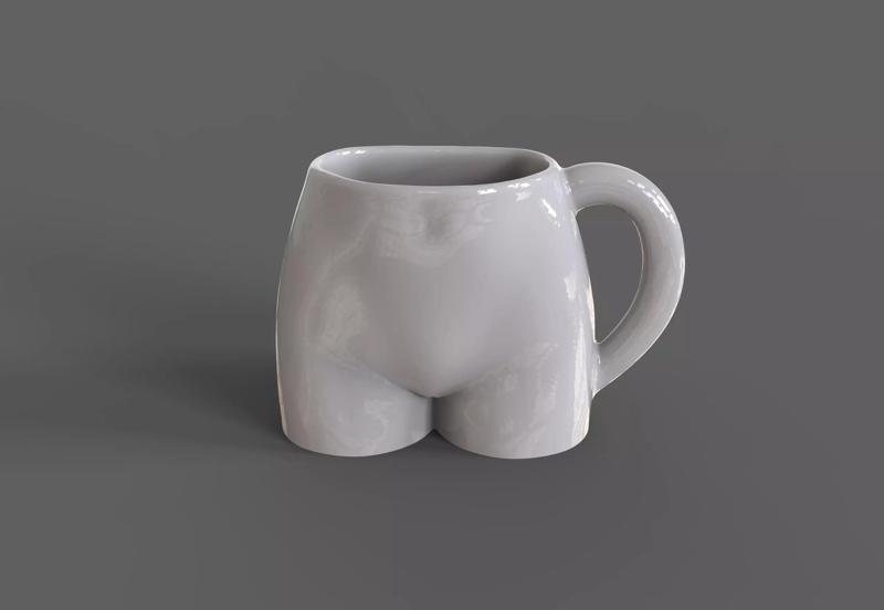 Female body coffee cup