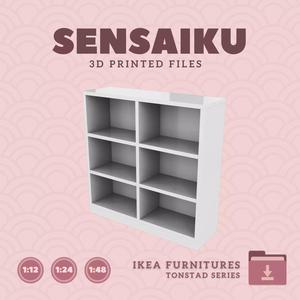 TONSTAD Shelving Unit for Mini Dollhouse - IKEA - 3D Print