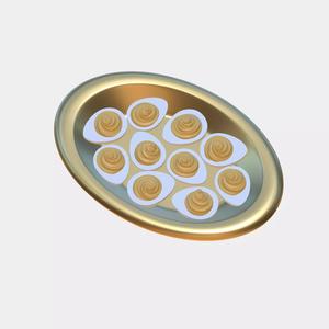 Deviled Eggs Christmas Tree Ornament