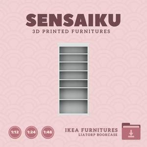 LIATORP Bookcase for Miniature Dollhouse IKEA 3D Print