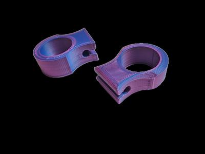 Frameless Slingshot Ring with Top Slots for Flat Bands