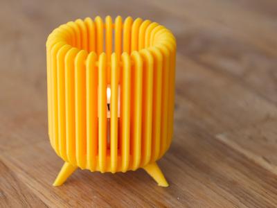 Candle Holder with Ray Pattern – Safe & Stylish