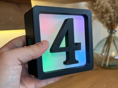 Lightbox 4 // Build letterings yourself, LED modular