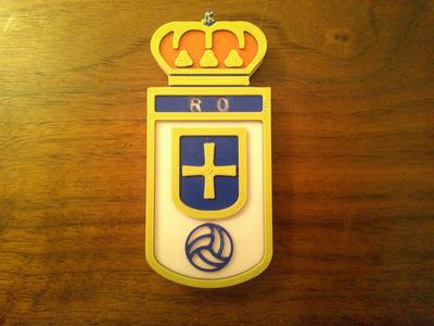 Real Oviedo Logo Coaaster or Plaque