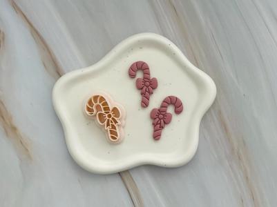 Candy Cane Polymer Clay Cutter