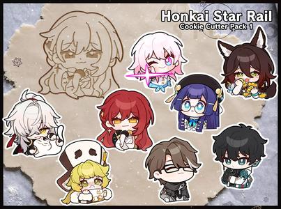 Honkai Star Rail Cookie Cutters Pack 1