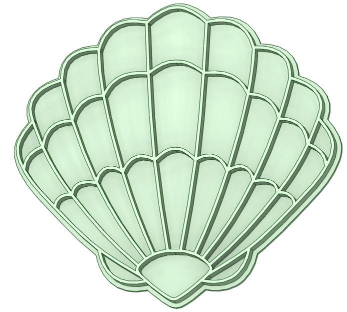 Sea oyster 2 cookie cutter