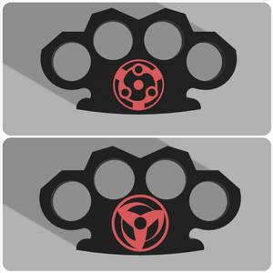Brass Knuckles Set - Sharingan Duo