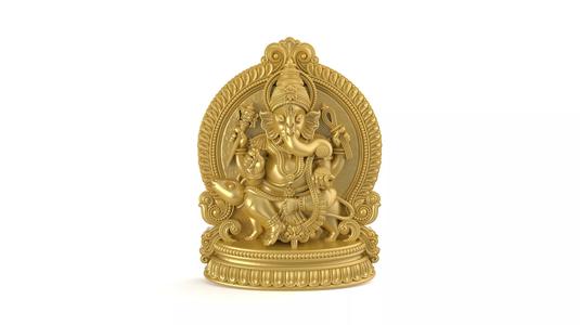 Ganesh-Ji 3D-Print-Model No6 -Jewelery Murti-
