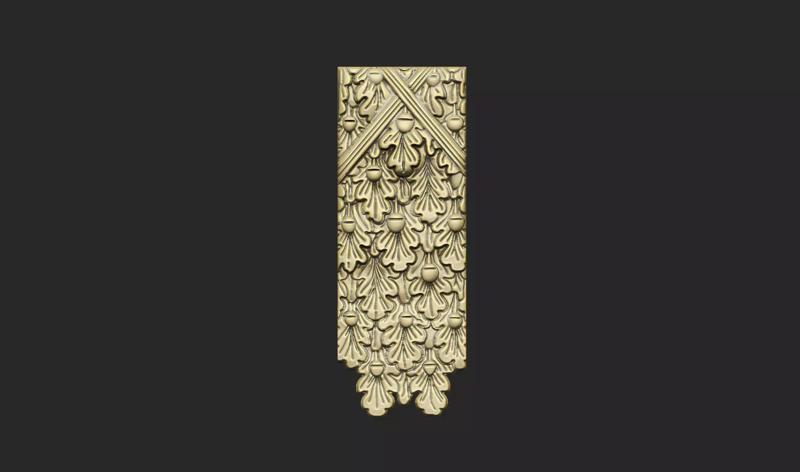 Oak leave deco seed floral tree wood carving corbel