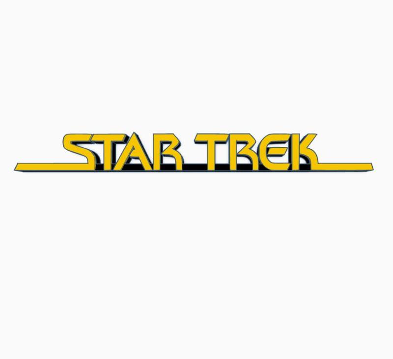 STAR TREK V2 Logo Display by MANIACMANCAVE3D
