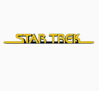 STAR TREK V2 Logo Display by MANIACMANCAVE3D
