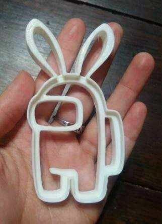 Among us rabbit cookie cutter