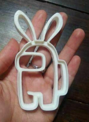 Among us rabbit cookie cutter