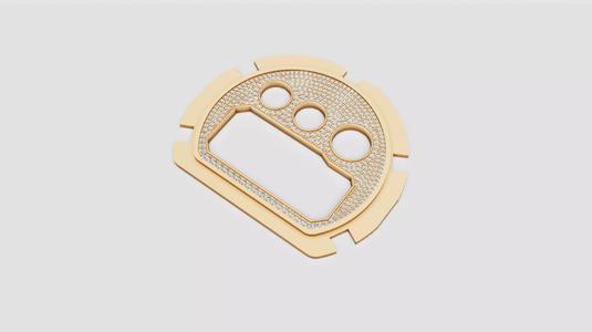 Dial with diamonds for G Shock DW 6900 Watch 3D print model