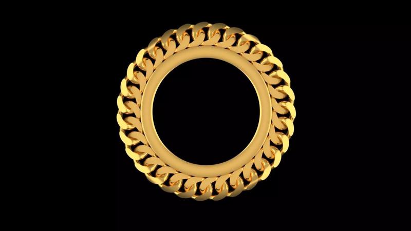 soverign bezel cuban chain