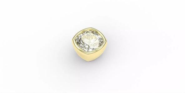 Ready-made Cushion Cut Stone Setting Goldsmith Semi-finished