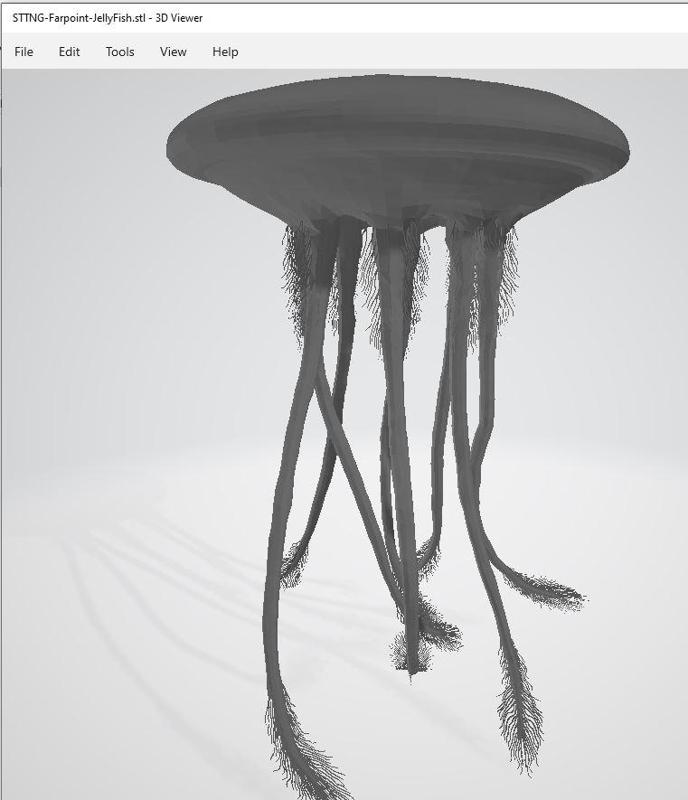 Star Trek Farpoint Station & Space Jellyfish