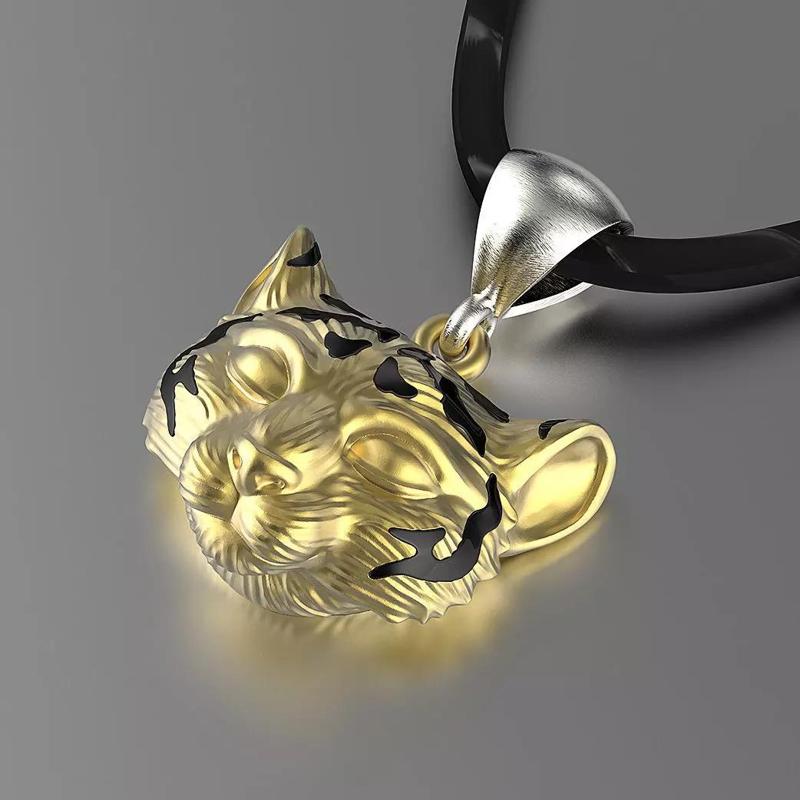 Jewelry Pendant Tiger Cub Head 0199 2  V1 Stl 3dm