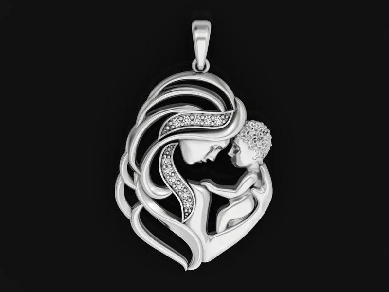 mother and child pendant 2678