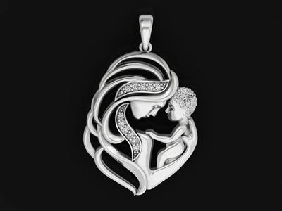 mother and child pendant 2678