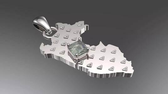 Map of Peru 3D print model 3D model