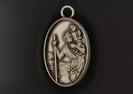 Saint Christopher pendant