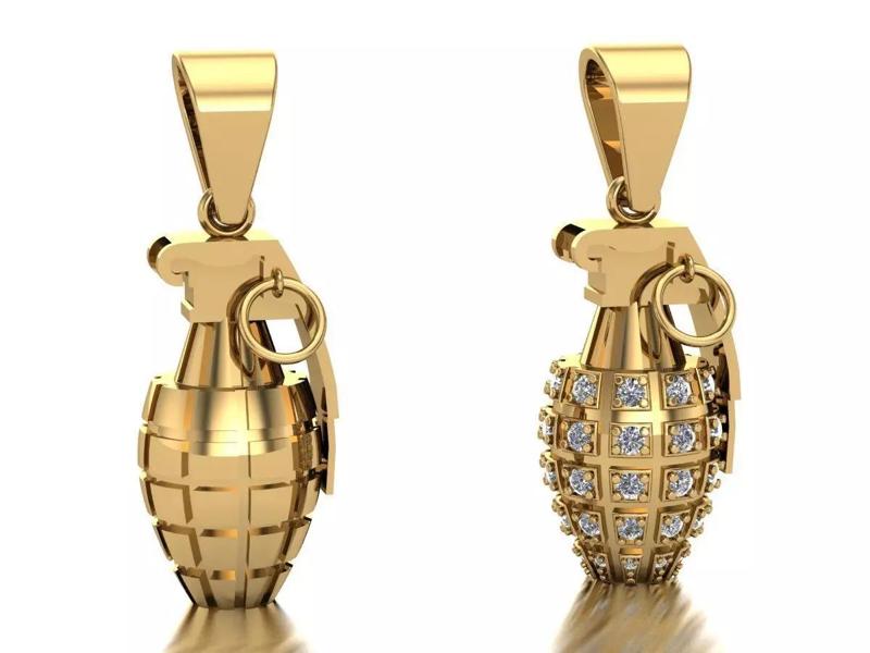 grenade pendant