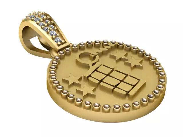 Grenade Stars Pendant 3D Printable ModeL