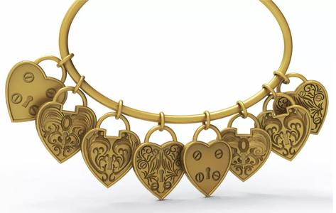 Heart and Padlock Pendants Colection
