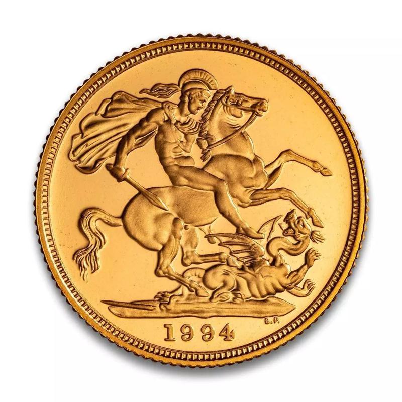 George V Gold sovereign coin 1911 VR  AR low-poly