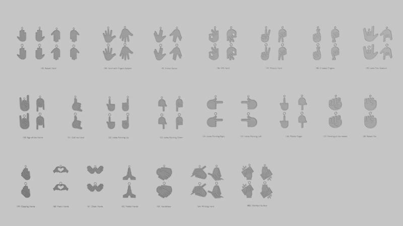 Hand Symbol Pendants Pack