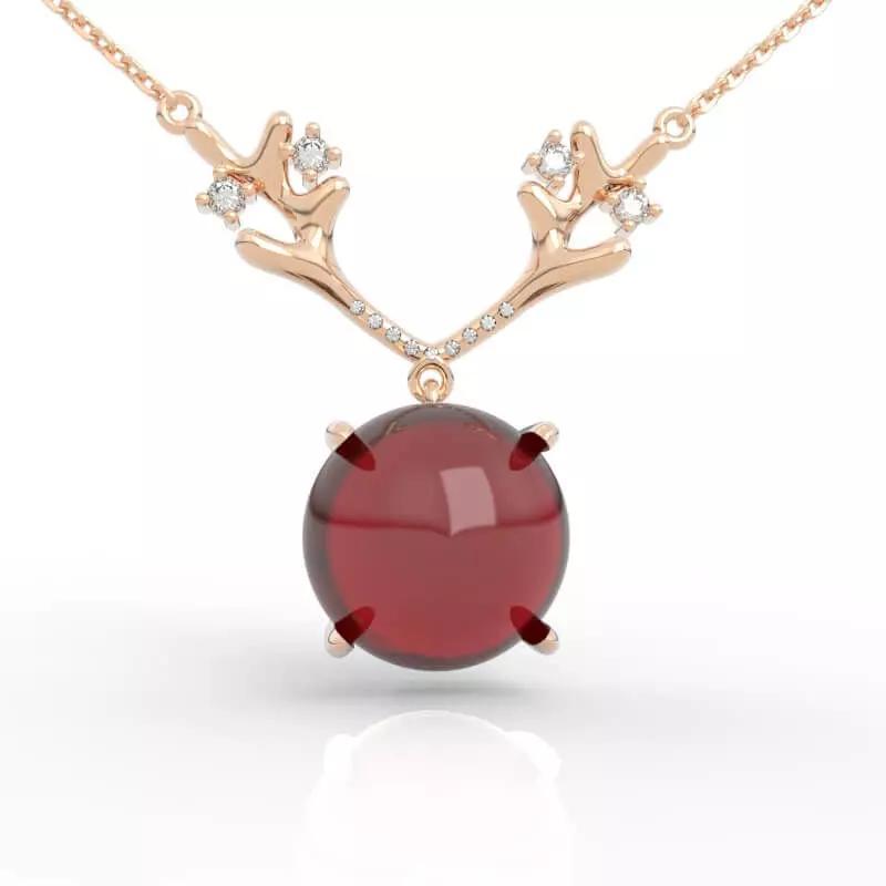 Exclusive Nature Inspired Antler Pendant 3D