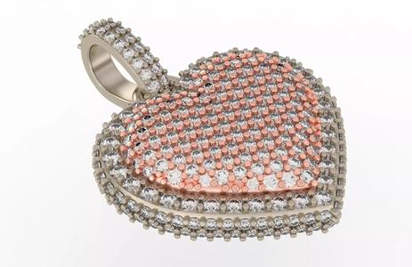 Heart Bubble Pendant Medium Size