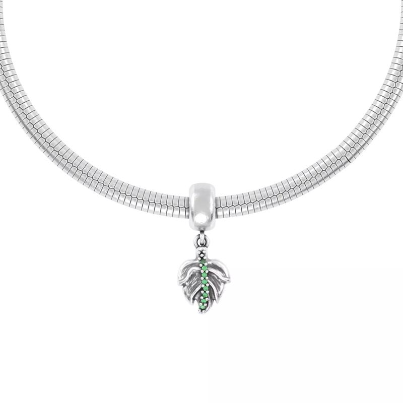 Leaf with stones Charm