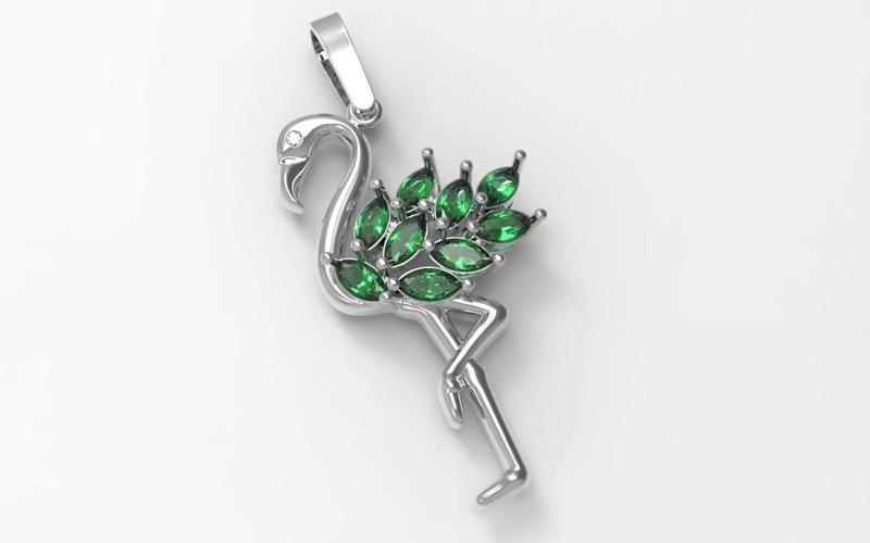 Flamingo pendant