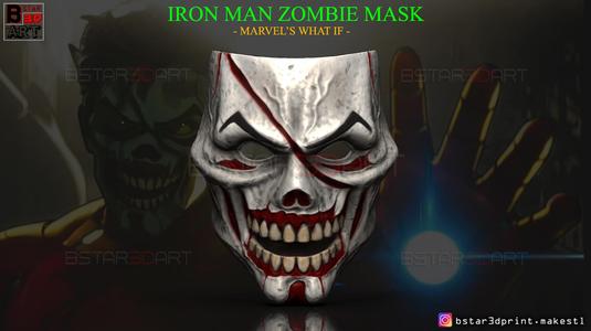 Iron Man Zombie Mask - Marvel What If - High Quality Details 3D print model