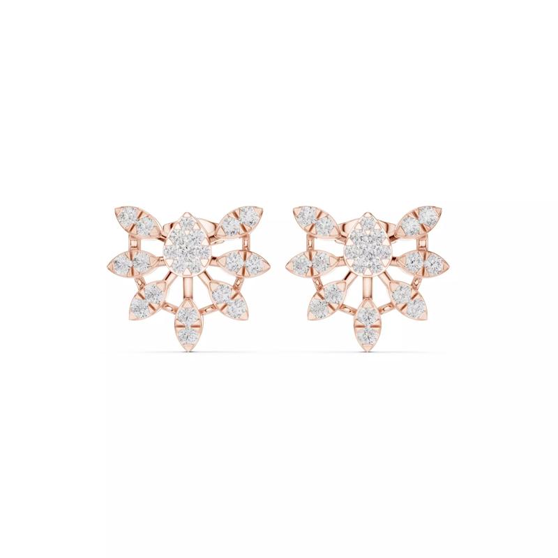 Diamond Studs Earrings 3dm stl renders animation videos details