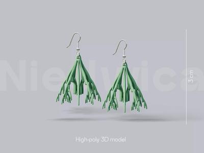 BOTANINI Earrings free 3D Model for 3D Printing STL file