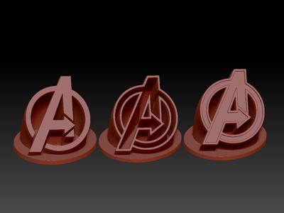 3 Avengers Logos
