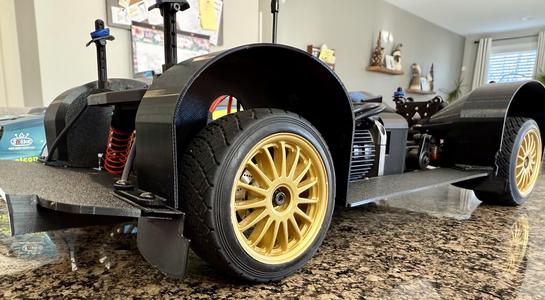 HPI WR8 Rear inner fenders V2 (mudguards)