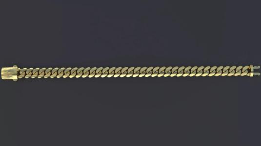 7mm gourmet bracelet-cuban chain