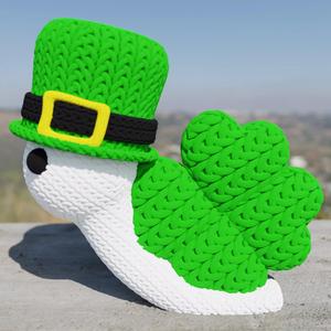 knitted patrick snail