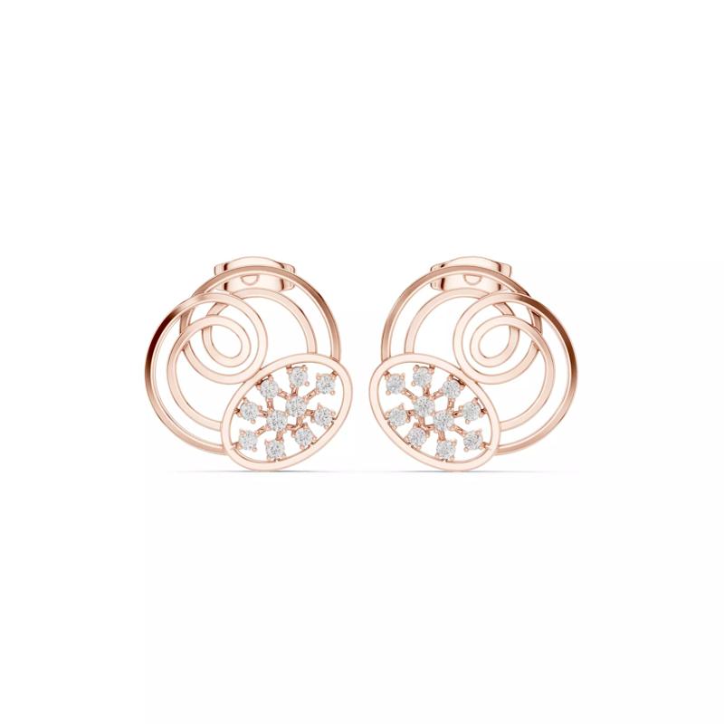 Diamond Studs Earrings 3dm stl renders animation videos details