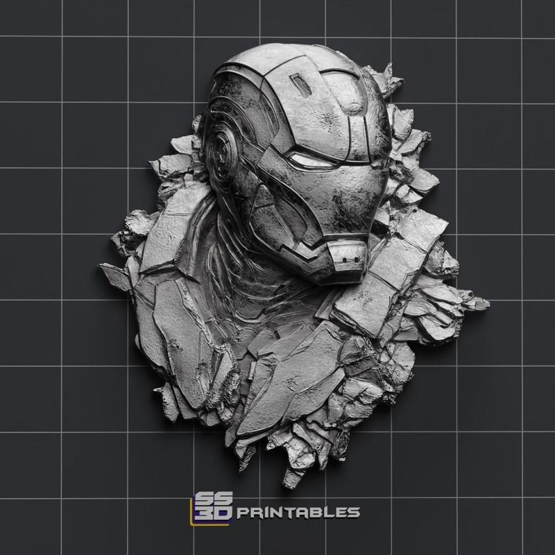 IRONMAN wall Decor3d printable