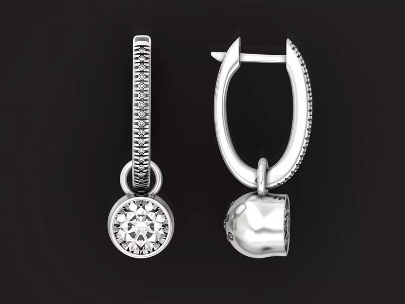 diamond dangle earrings 1350