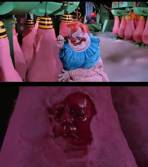 3D PRINTABLE COTTON CANDY COCOON - EXPOSED FACE AND CLOSED - KILLER KLOWNS FROM OUTER SPACE