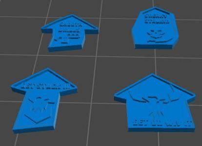 Ork Taktikal Bridgade Tokens - Single sided, unsupported